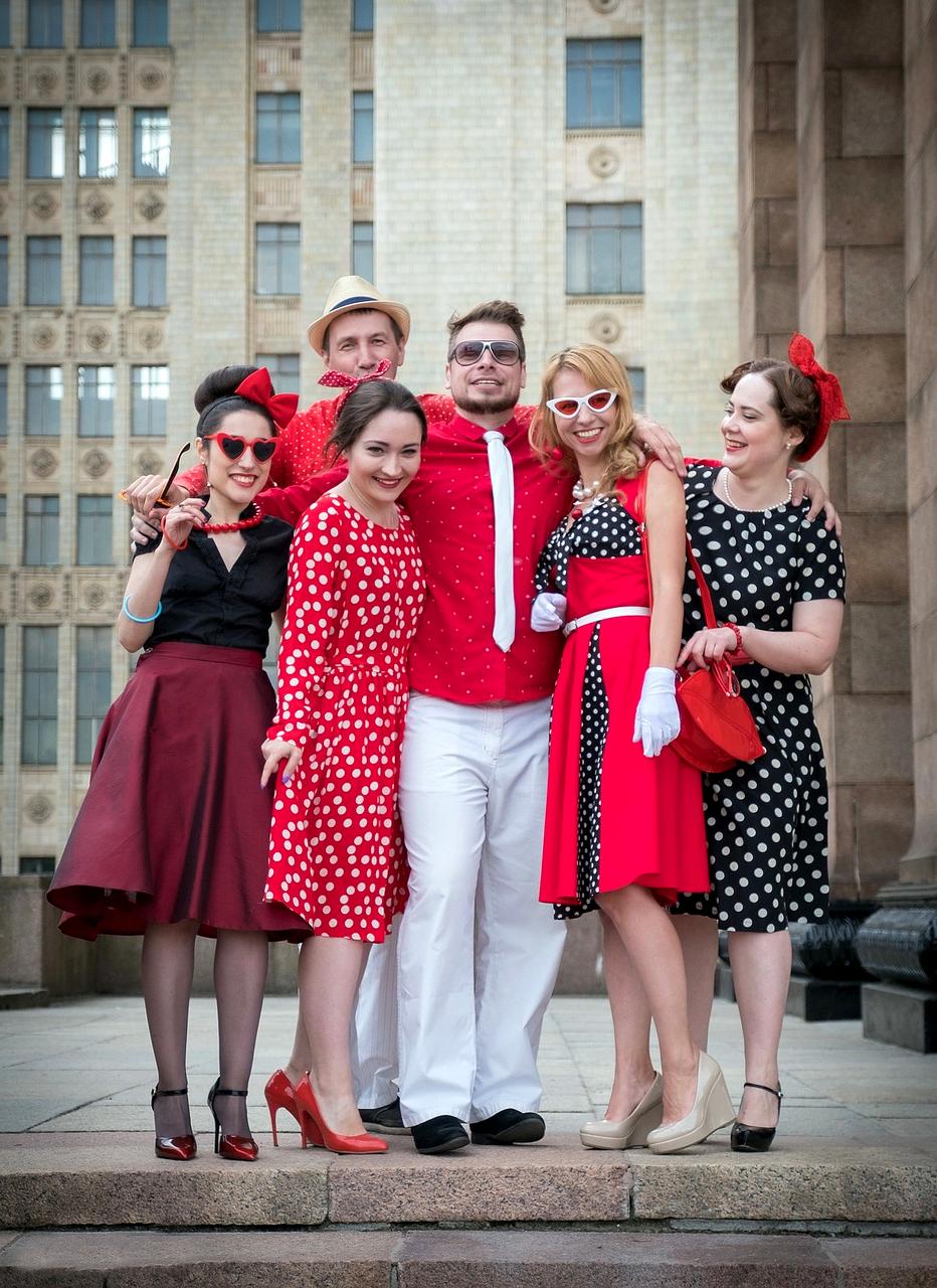 Positive people communicating via phones and computers